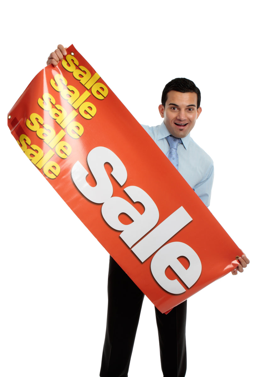 Red For Sale Vinyl Banner, For Sale Banner for Business
